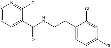 2-chloro-N-[2-(2,4-dichlorophenyl)ethyl]pyridine-3-carboxamide 구조식 이미지
