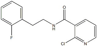 2-chloro-N-[2-(2-fluorophenyl)ethyl]pyridine-3-carboxamide Structure