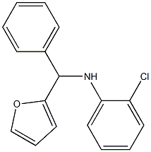 2-chloro-N-[furan-2-yl(phenyl)methyl]aniline Structure