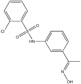 2-chloro-N-{3-[1-(hydroxyimino)ethyl]phenyl}benzene-1-sulfonamide Structure
