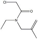 2-chloro-N-ethyl-N-(2-methylprop-2-en-1-yl)acetamide Structure