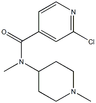 2-chloro-N-methyl-N-(1-methylpiperidin-4-yl)pyridine-4-carboxamide Structure