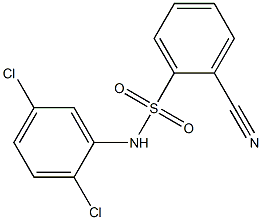 2-cyano-N-(2,5-dichlorophenyl)benzene-1-sulfonamide Structure