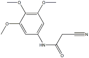 2-cyano-N-(3,4,5-trimethoxyphenyl)acetamide 구조식 이미지