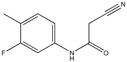 2-cyano-N-(3-fluoro-4-methylphenyl)acetamide Structure