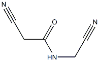 2-cyano-N-(cyanomethyl)acetamide Structure