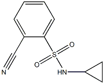 2-cyano-N-cyclopropylbenzenesulfonamide 구조식 이미지