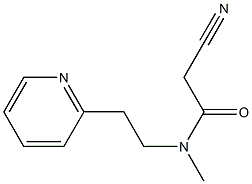 2-cyano-N-methyl-N-[2-(pyridin-2-yl)ethyl]acetamide Structure