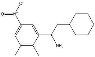 2-cyclohexyl-1-(2,3-dimethyl-5-nitrophenyl)ethan-1-amine 구조식 이미지