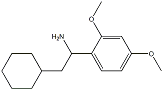 2-cyclohexyl-1-(2,4-dimethoxyphenyl)ethan-1-amine Structure
