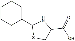 2-cyclohexyl-1,3-thiazolidine-4-carboxylic acid 구조식 이미지