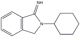 2-cyclohexyl-2,3-dihydro-1H-isoindol-1-imine Structure
