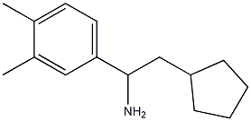 2-cyclopentyl-1-(3,4-dimethylphenyl)ethan-1-amine 구조식 이미지