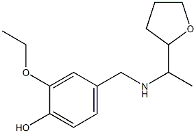2-ethoxy-4-({[1-(oxolan-2-yl)ethyl]amino}methyl)phenol 구조식 이미지