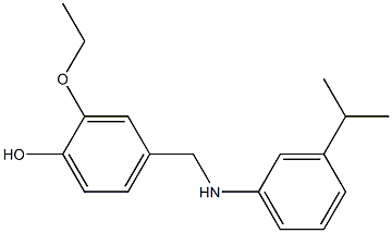 2-ethoxy-4-({[3-(propan-2-yl)phenyl]amino}methyl)phenol 구조식 이미지