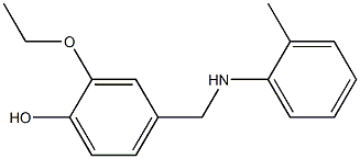 2-ethoxy-4-{[(2-methylphenyl)amino]methyl}phenol 구조식 이미지