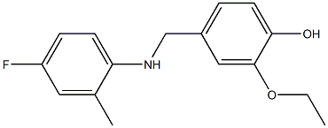 2-ethoxy-4-{[(4-fluoro-2-methylphenyl)amino]methyl}phenol Structure