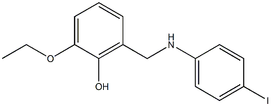 2-ethoxy-6-{[(4-iodophenyl)amino]methyl}phenol Structure