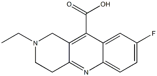 2-ethyl-8-fluoro-1H,2H,3H,4H-benzo[b]1,6-naphthyridine-10-carboxylic acid 구조식 이미지