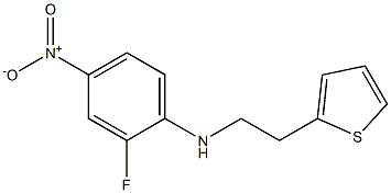 2-fluoro-4-nitro-N-[2-(thiophen-2-yl)ethyl]aniline Structure
