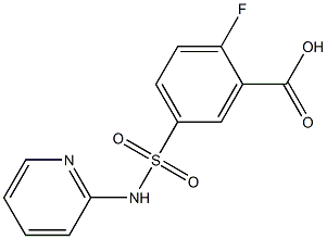 2-fluoro-5-(pyridin-2-ylsulfamoyl)benzoic acid Structure