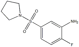 2-fluoro-5-(pyrrolidine-1-sulfonyl)aniline Structure