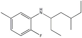 2-fluoro-5-methyl-N-(5-methylheptan-3-yl)aniline 구조식 이미지