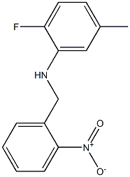 2-fluoro-5-methyl-N-[(2-nitrophenyl)methyl]aniline 구조식 이미지