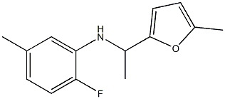 2-fluoro-5-methyl-N-[1-(5-methylfuran-2-yl)ethyl]aniline Structure