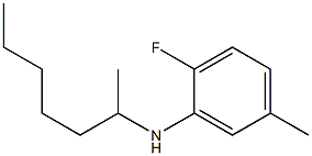 2-fluoro-N-(heptan-2-yl)-5-methylaniline Structure