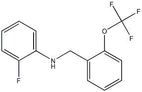 2-fluoro-N-{[2-(trifluoromethoxy)phenyl]methyl}aniline Structure