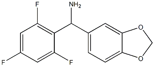 2H-1,3-benzodioxol-5-yl(2,4,6-trifluorophenyl)methanamine 구조식 이미지
