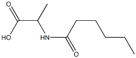2-hexanamidopropanoic acid Structure