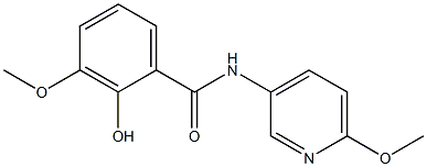 2-hydroxy-3-methoxy-N-(6-methoxypyridin-3-yl)benzamide 구조식 이미지