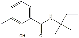 2-hydroxy-3-methyl-N-(2-methylbutan-2-yl)benzamide 구조식 이미지