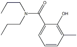 2-hydroxy-3-methyl-N,N-dipropylbenzamide 구조식 이미지