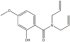 2-hydroxy-4-methoxy-N,N-bis(prop-2-en-1-yl)benzamide 구조식 이미지