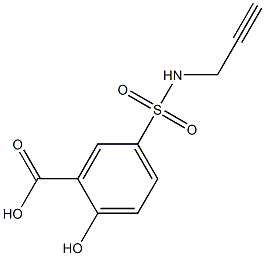 2-hydroxy-5-(prop-2-yn-1-ylsulfamoyl)benzoic acid 구조식 이미지