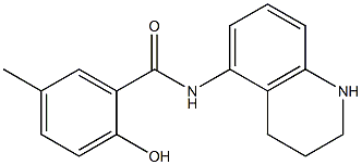2-hydroxy-5-methyl-N-(1,2,3,4-tetrahydroquinolin-5-yl)benzamide Structure