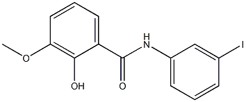 2-hydroxy-N-(3-iodophenyl)-3-methoxybenzamide 구조식 이미지