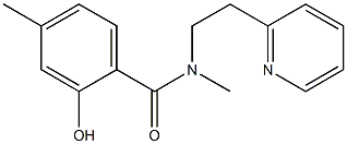 2-hydroxy-N,4-dimethyl-N-[2-(pyridin-2-yl)ethyl]benzamide Structure