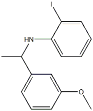 2-iodo-N-[1-(3-methoxyphenyl)ethyl]aniline Structure