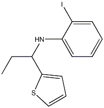 2-iodo-N-[1-(thiophen-2-yl)propyl]aniline Structure