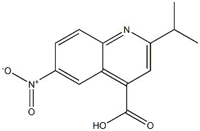 2-isopropyl-6-nitroquinoline-4-carboxylic acid Structure