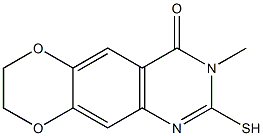 2-mercapto-3-methyl-7,8-dihydro[1,4]dioxino[2,3-g]quinazolin-4(3H)-one 구조식 이미지