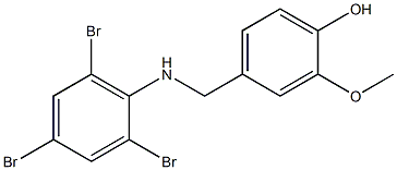 2-methoxy-4-{[(2,4,6-tribromophenyl)amino]methyl}phenol 구조식 이미지