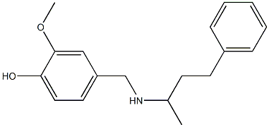 2-methoxy-4-{[(4-phenylbutan-2-yl)amino]methyl}phenol Structure