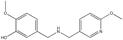 2-methoxy-5-({[(6-methoxypyridin-3-yl)methyl]amino}methyl)phenol Structure