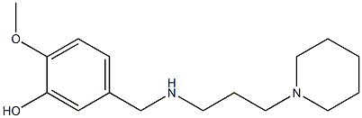 2-methoxy-5-({[3-(piperidin-1-yl)propyl]amino}methyl)phenol Structure