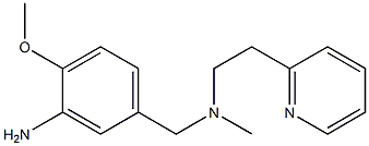 2-methoxy-5-({methyl[2-(pyridin-2-yl)ethyl]amino}methyl)aniline 구조식 이미지